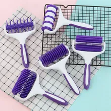 5 Styles Croissants Rolling Cutter Pastry Bread Roller Fondant Croissant Tools Pastry Cutter Spatulas Mold Baking Pastry Cutters