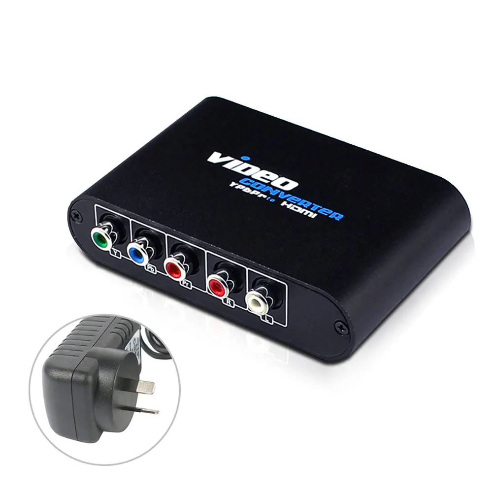 1080P HDMI в RGB компонент 5 RCA YPbPr видео+ R/L аудио конвертер адаптер Ypbpr компонент в HDMI конвертер для ТВ ПК - Цвет: AU Plug