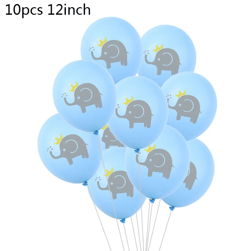 B01-10pcs balloon Баннеры для мальчиков и девочек, вечерние принадлежности для украшения, одноразовая посуда для вечеринок, набор тарелок, чашки, соломинки, скатерть - Цвет: B01-10pcs balloon