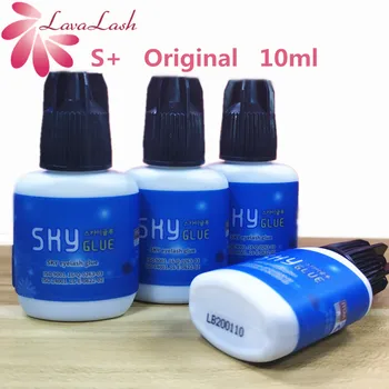 

Free Shipping 4 bottles/lot Korea Original fastest strongest Sky Glue 10ml for Eyelash Extensions Sky S plus S+ type,Black Cap