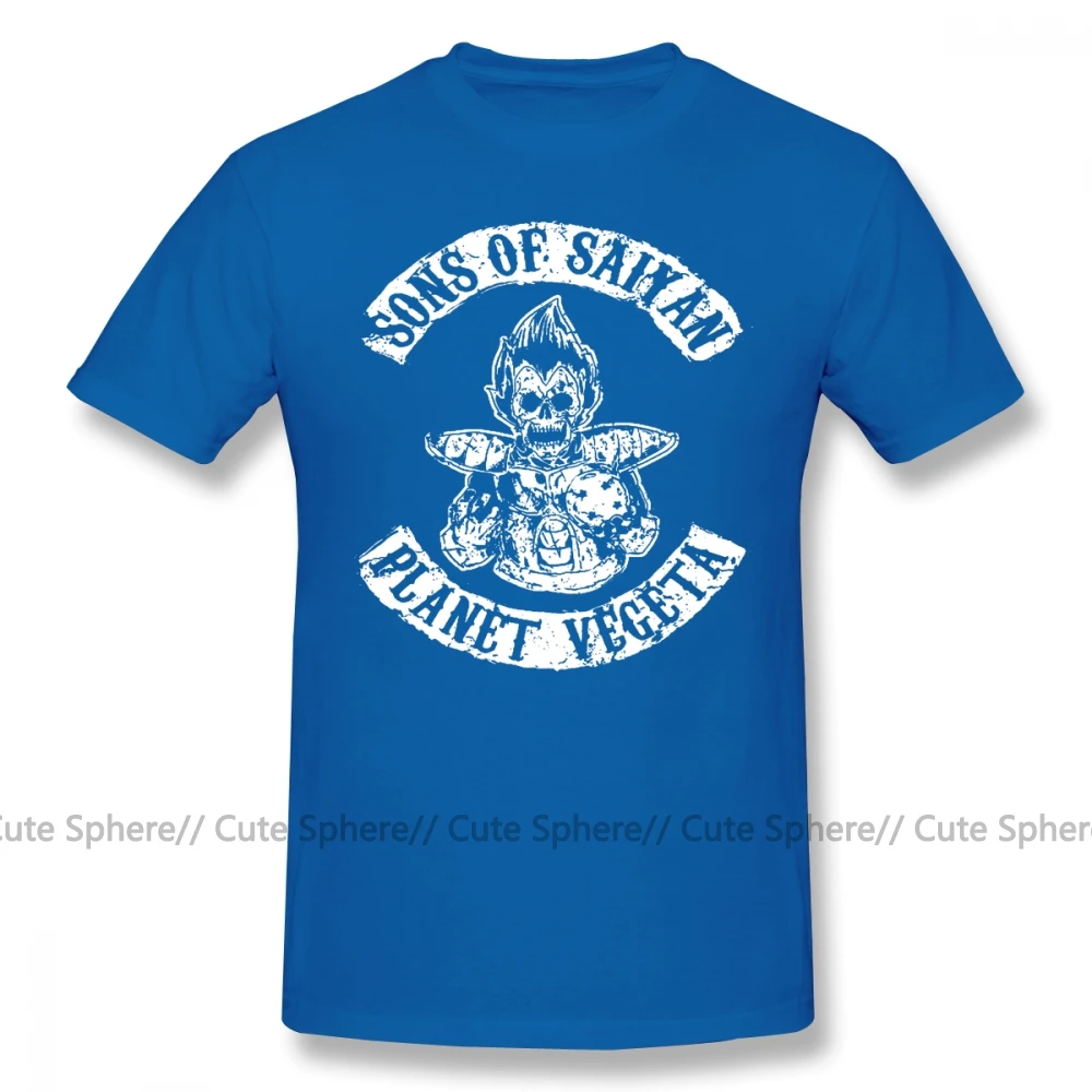 Футболка «Жемчуг дракона» футболка «Сыновья сайяна» забавная Мужская футболка Пляжная футболка из 100 хлопка с короткими рукавами и принтом, 5x футболка - Цвет: Blue