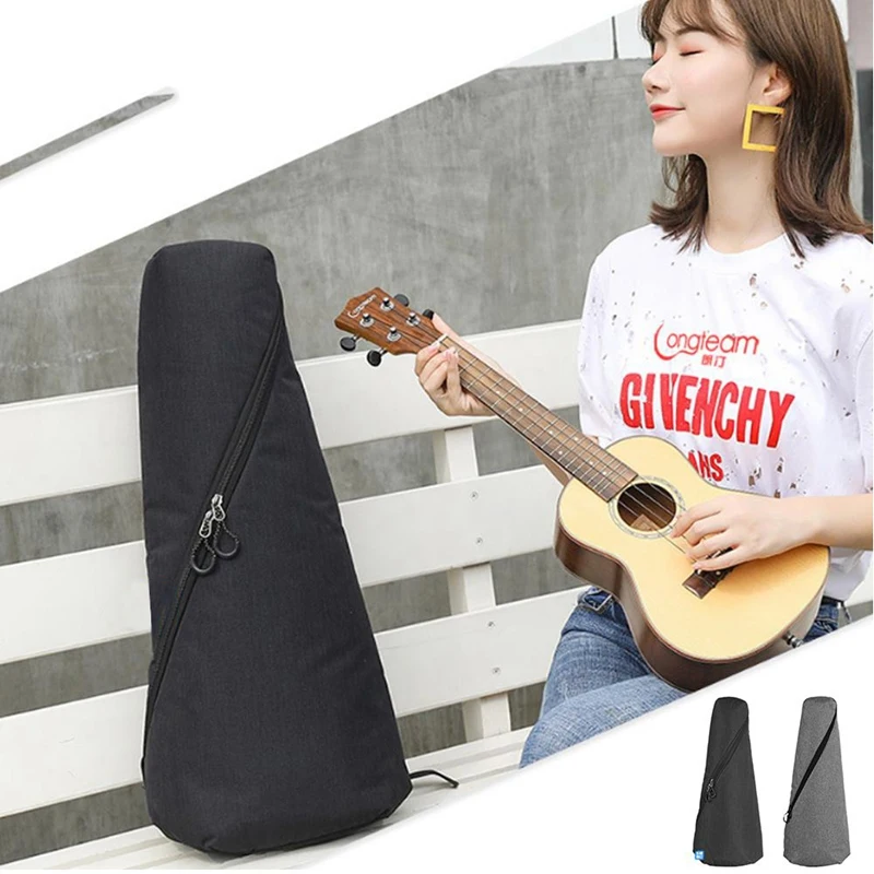 Portable Cotton Nylon Padded Bass Guitar Gig Bag Soprano Ukulele Case Box Guitarra Cover Backpack With Double Strap