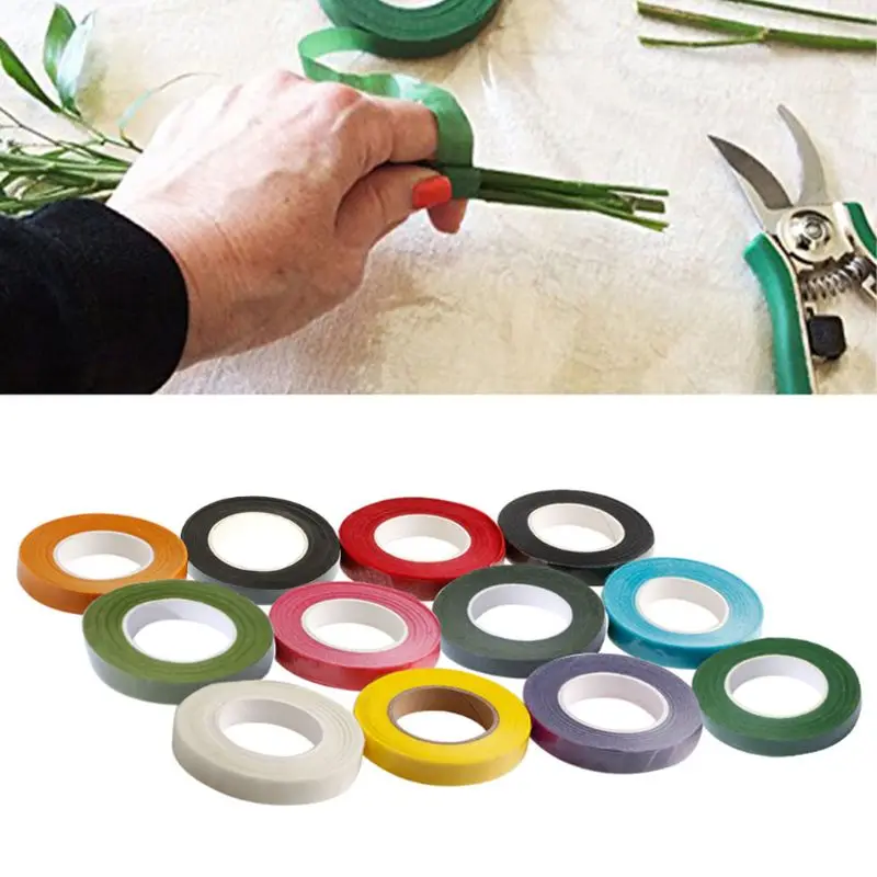 

Floral Stem Wrap Florist Artificial Flower Metallic Tape Wire Corsage Craft Art