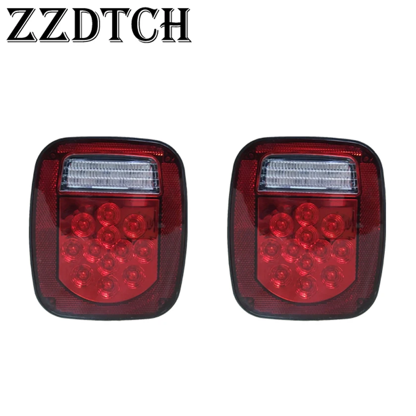 

ZZDTCH 2PCS 12V 39 Led Wrangler tail lights
