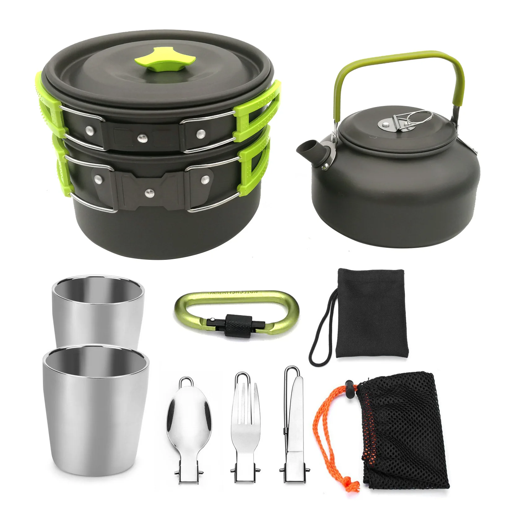 

Cross-border for outdoor camping walking tea cozy guo tao zhuang combination camping travel tableware set