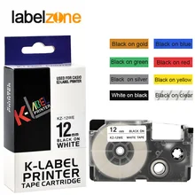 Многоцветный 12 мм XR-12WE XR-12X XR-12YW ламинированная Этикетка ленты Совместимость для KL60 KL100 KL120 KL750 KL780 KL820 KL7000 KL-7200