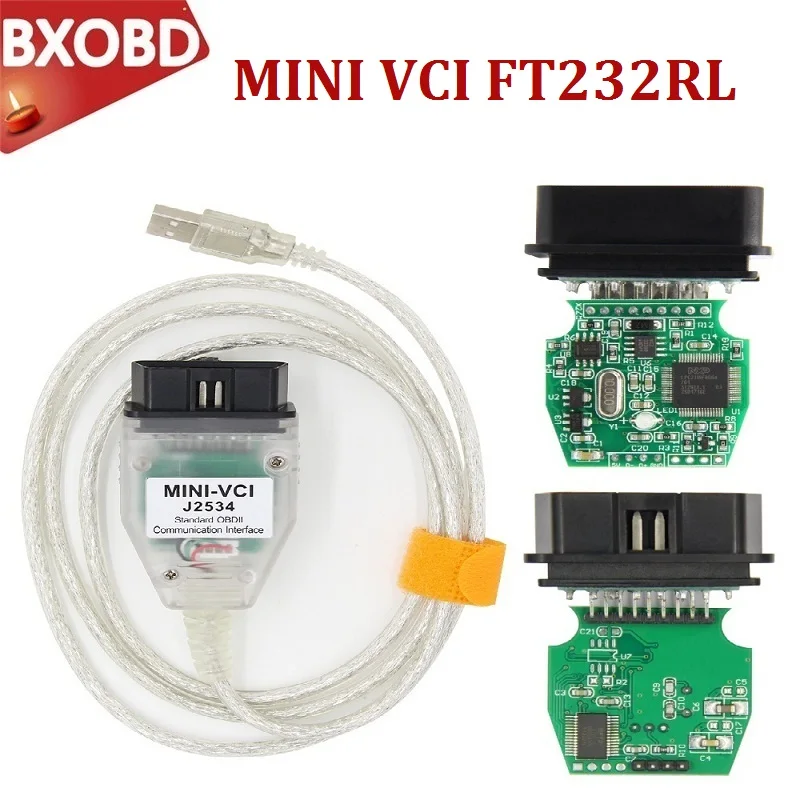 10 шт./лот новейший V10.30.029 MINI VCI интерфейс TIS Techstream J2534 OBD2 OBDII диагностический