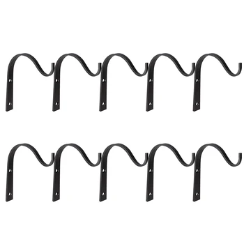 

Garden Planter Iron Art Easy Install Porch Hanging Hook Indoor Outdoor Multifunction Lantern Hanger Basket Bracket Home Decor