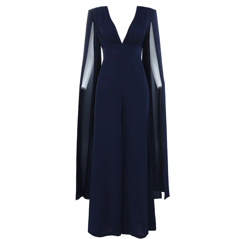 Summer Women Holiday Casual Jumpsuits Fashion Ladies Solid Bodysuit Wide Leg Loose Long Pants Trousers Overalls