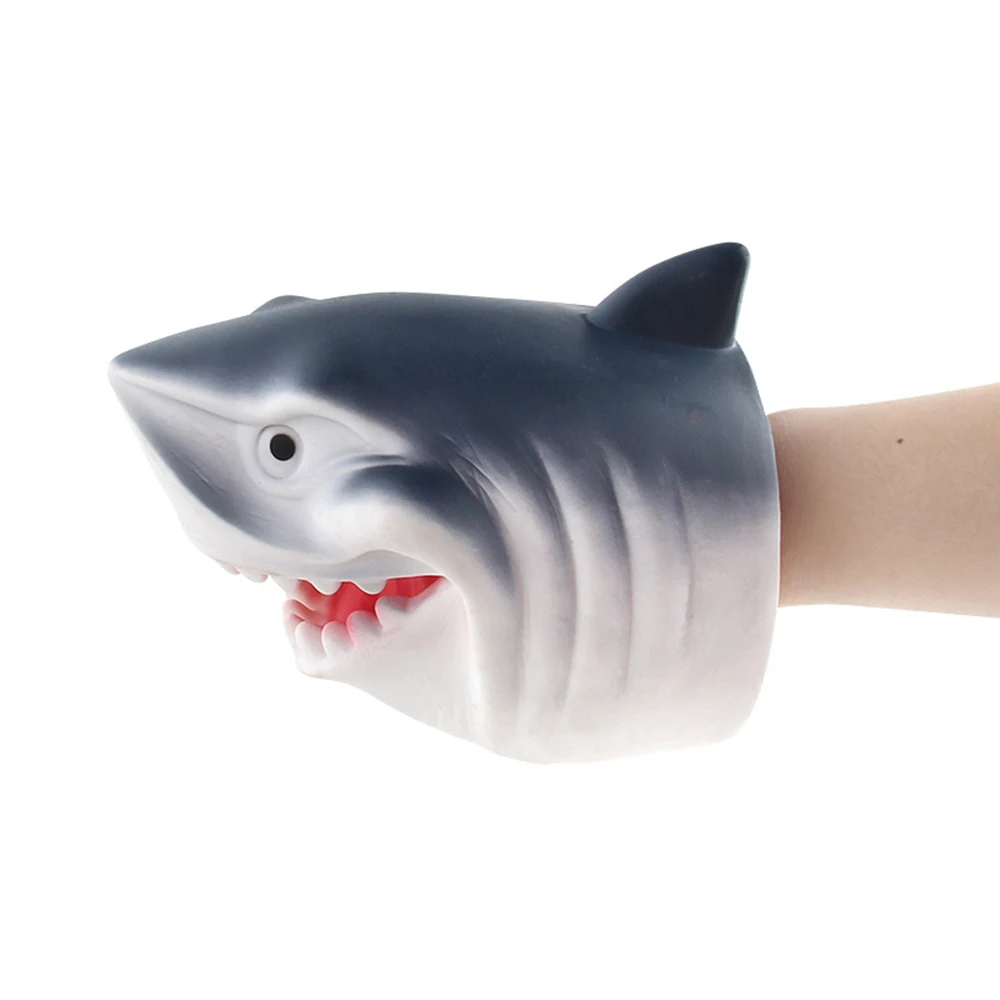 Shark Моделирование животных Ручные игрушечные перчатки голова животного модель фигуры перчатки забавные интерактивные детские игрушки История реквизит для детей Подарки - Цвет: Shark