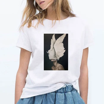 

Lus Los Summer women T shirt aesthetic T-shirt sexy flower printing Harajuku T-shirt fashion casual women's T-shirt tops