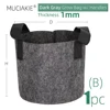 MUCIAKIE 15 Colors 10 Sizes Garden Grow Bag w/ Handles Indoor Outdoor Fabric Aeration Plant Pot Container Flower Vegetable Pouch 3