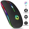 Souris sans fil Bluetooth RGB souris Rechargeable ordinateur sans fil silencieux Mause LED rétro-éclairé ergonomique jeu souris d'ordinateur portable PC ► Photo 1/6