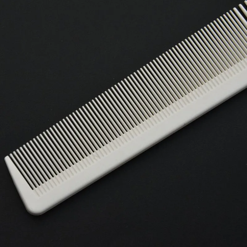 1 Pc White Antistatic Salon Heat-Resistant Taper Cutting Comb for Hairdressing Hair Styling Tool