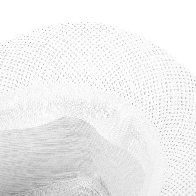 Женщины Мужчины Fedora Trilby cap Трава Стиль упаковываемая путешествия солнце летняя шляпа, белый
