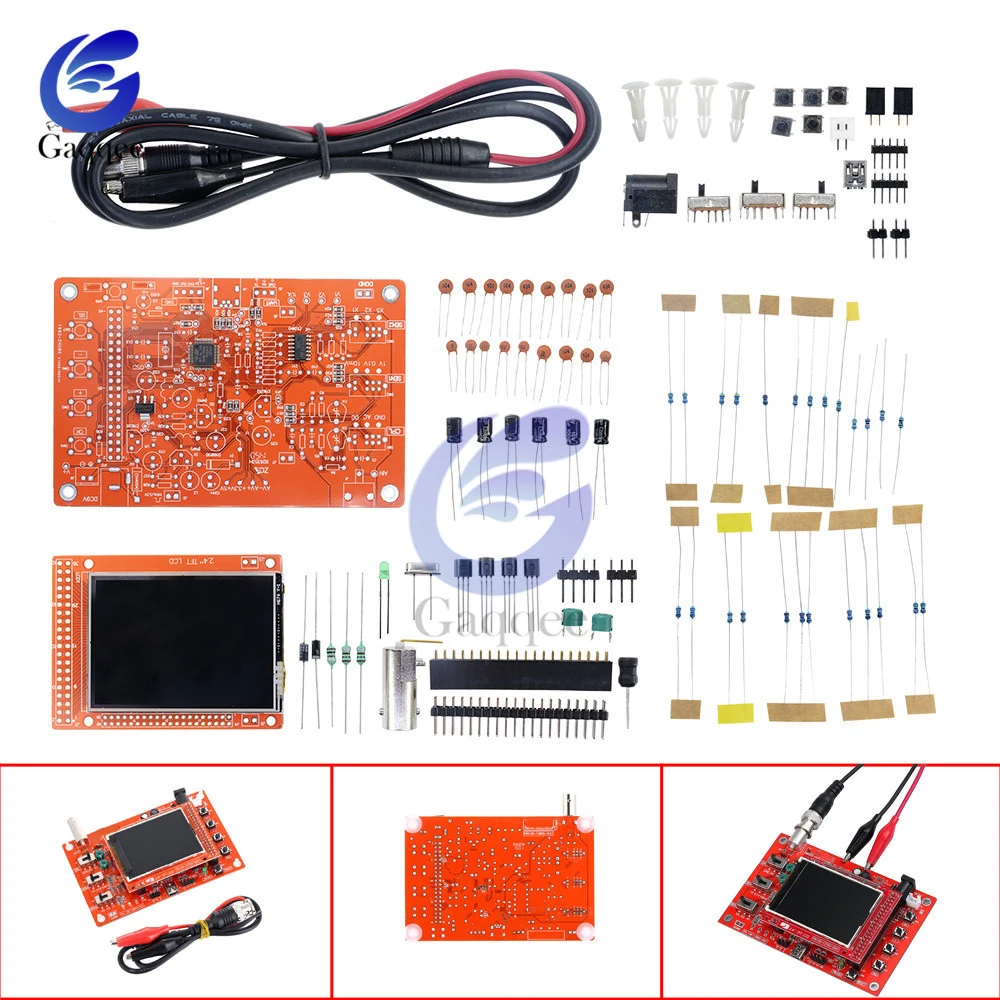 

Digital Oscillocope with Probe Alligator Clip Development Board for Arduino Electronic Learning Kit Oscilloscope DIY Kit