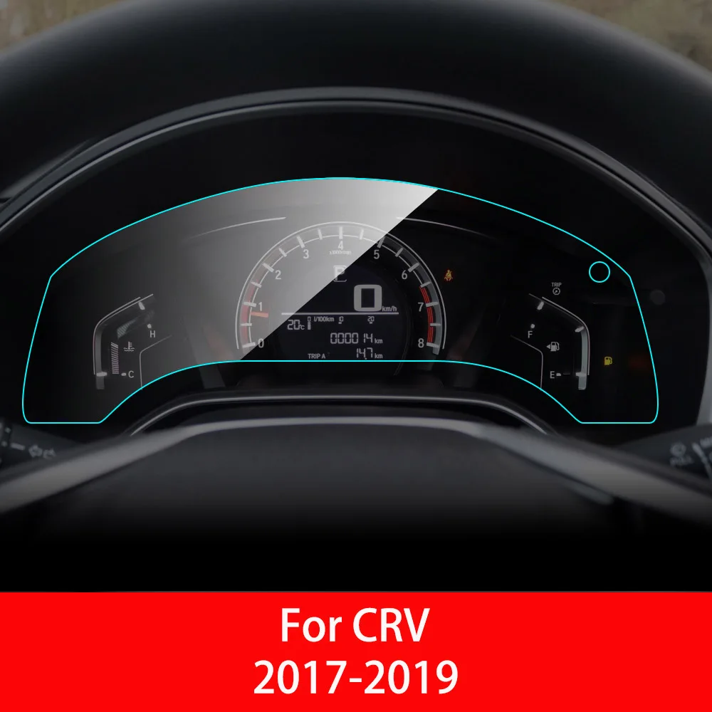 Защитная пленка для экрана приборной панели автомобиля из ТПУ для Honda CR-V CRV Межкомнатная Защитная пленка для приборной панели авто аксессуары - Color Name: For CRV 17-19