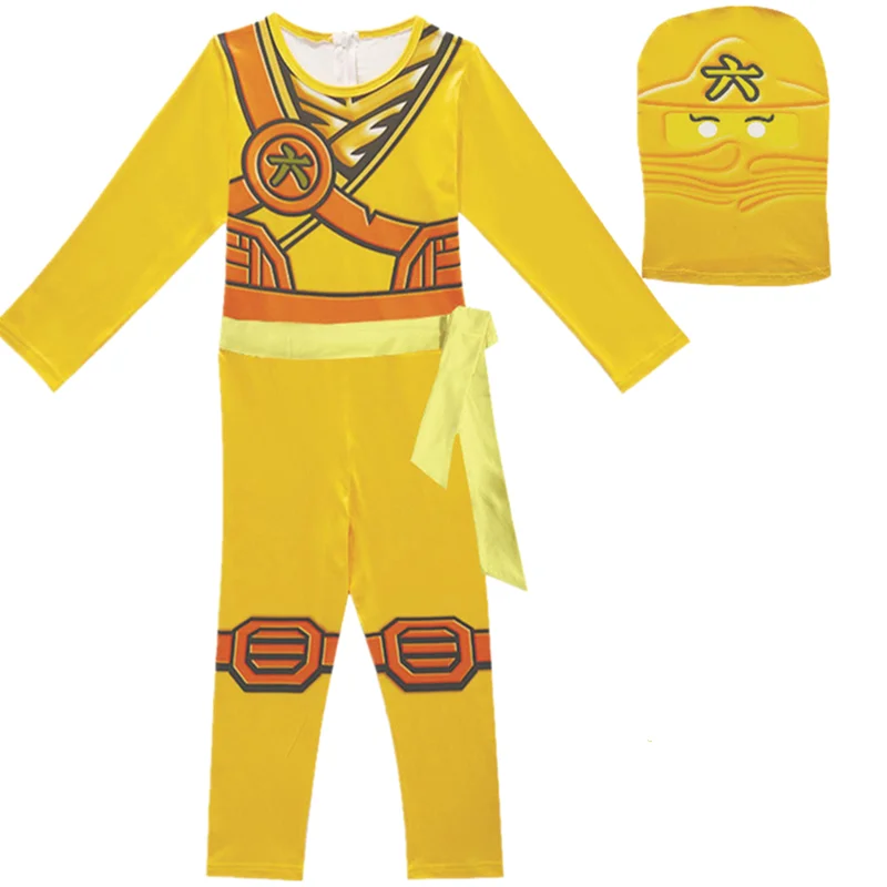 Leg Kids Ninja Cosplay Costume Jumpsuit Set for Halloween and Christmas Party Street Ninja Anime Samurai Suit cosplay jumpsuit superhero cosplay costume kids cosplay costume
