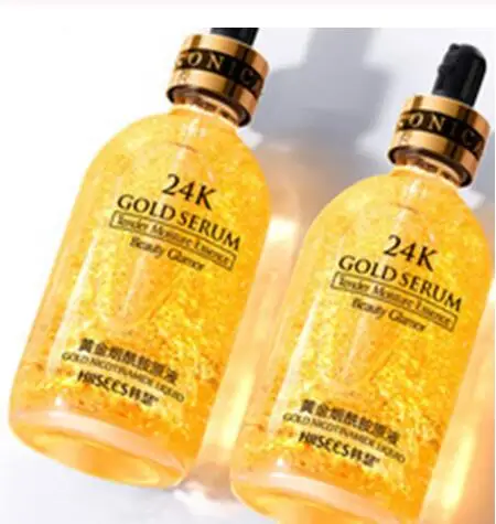 24 К золото напряженная Увлажняющая Жидкость Уход за кожей эссенция чистая