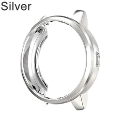 Clear Soft TPU Smart Watch Case Cover and Screen Protector for Garmin Vivoactive 3 (Silver)