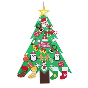 

New Year Gifts Kids Diy Felt Christmas Tree Decorations Christmas Gifts for New Year's Door Wall Hanging Ornaments