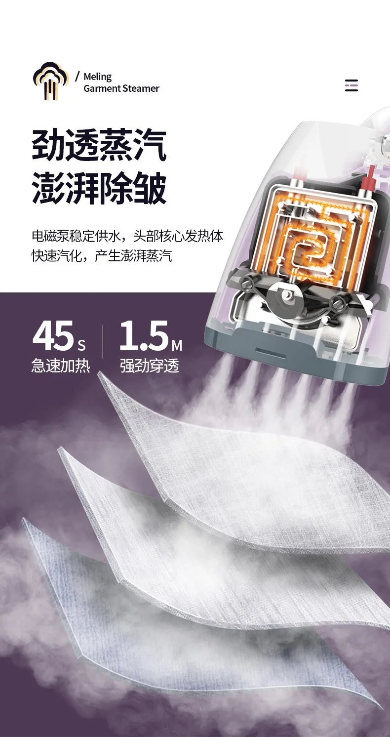 Portable Traveling Iron Mini Flatiron Holding Ironing Machine Electric Iron for Clothes Steam Iron Flat Iron Flatiron