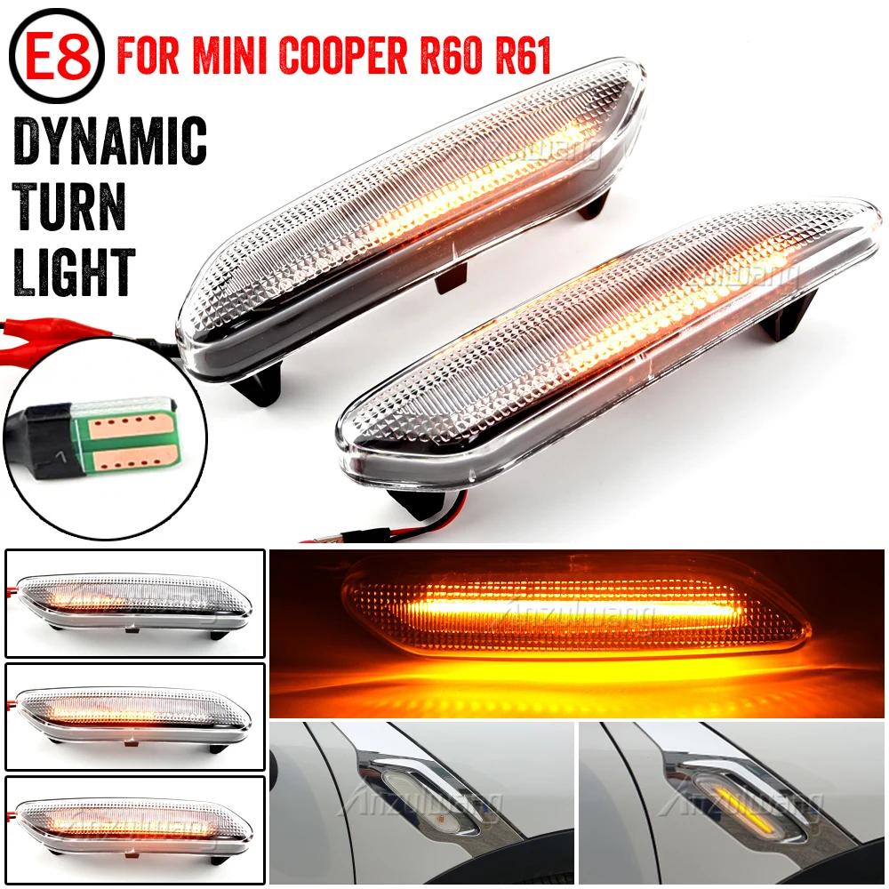 Pair Flowing Turn Signal Light Dynamic LED Side Marker Light 12V Side ...