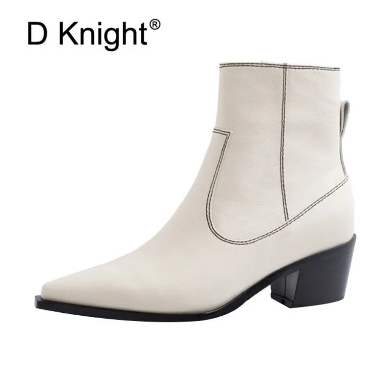 chunky heel chelsea boots