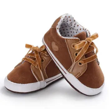 

Polka Dot Cotton Soft Sole Baby Shoes Lace-up Spring/Autumn Crib hsoe Newborn Infant Toddler Crib Girl Boy Shoes Wholesale
