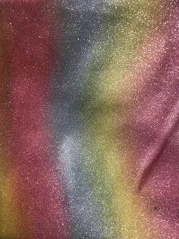 

yaking-9.8910 fashionable sequins tulle embroidery french net lace fabric for party dress