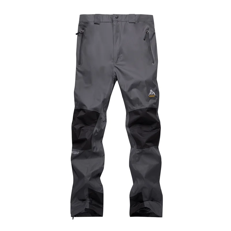 Зимние лыжные штаны, мужские походные ветрозащитные водонепроницаемые флисовые зимние штаны для кемпинга, рыбалки, сноубординга, альпинизма - Цвет: Серый