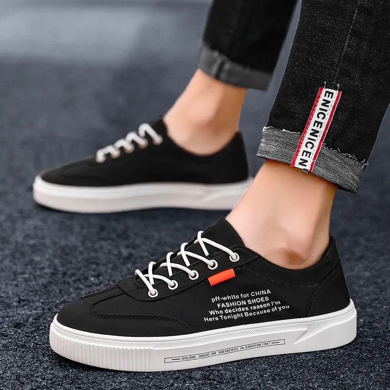 

2019 Summer New Style Men Low Top Breathable Umbrella Cloth Korean-style Fashion Students Classic Sneakers Wear-Resistant Versat