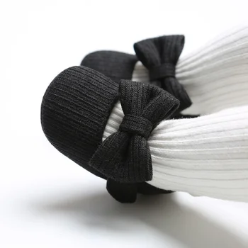 

Infant Cotton Butterfly-knot Solid Color Baby Shoes Baby Girls Warm Anti-Slip Casual Sneakers Toddler Soft Soled Walking Shoes