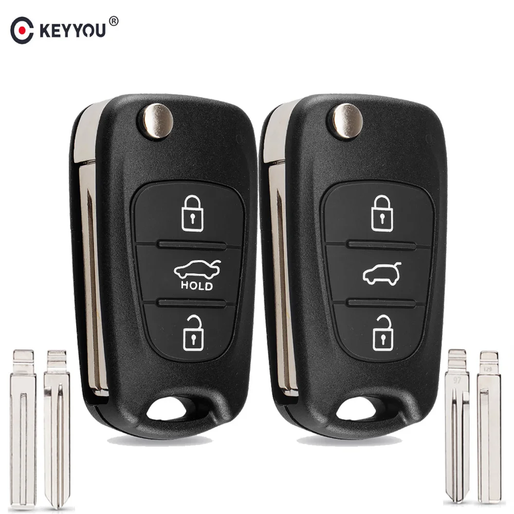 Корпус автомобильного ключа KEYYOU откидной складной чехол для Kia K2 K5 Rio 3 Picanto Ceed Cerato