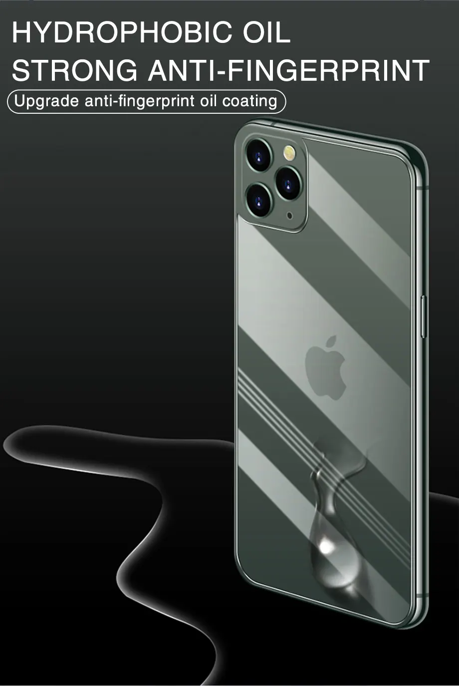 Заднее Защитное стекло для iPhone 11 pro X Xs Max, полное покрытие, закаленное стекло для iPhone x xr xs max, защитное стекло