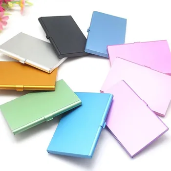 

Metal Women Men Business Card Holder Case Creative Aluminum Alloy Holder Metal Box Men Credit Business Card Case Wallet Bag