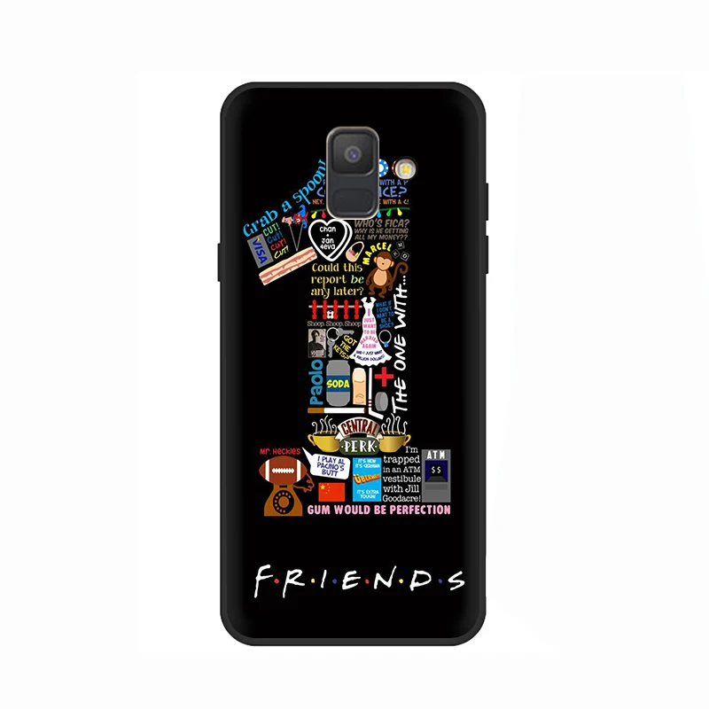 B2 EWAU Central Perk Coffee friends tv Silicone phone case for Samsung A3 A5 A6 Plus A7 A8 A9 A10s 20s 30s 40s 50s 60 70 J6 - Цвет: B2