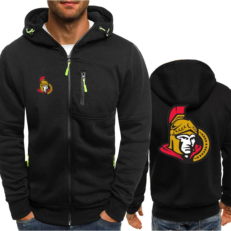 

2020 new men's hooded pattern coat zipper youth cardigan field training graffiti running clothes autumn and winter clothes
