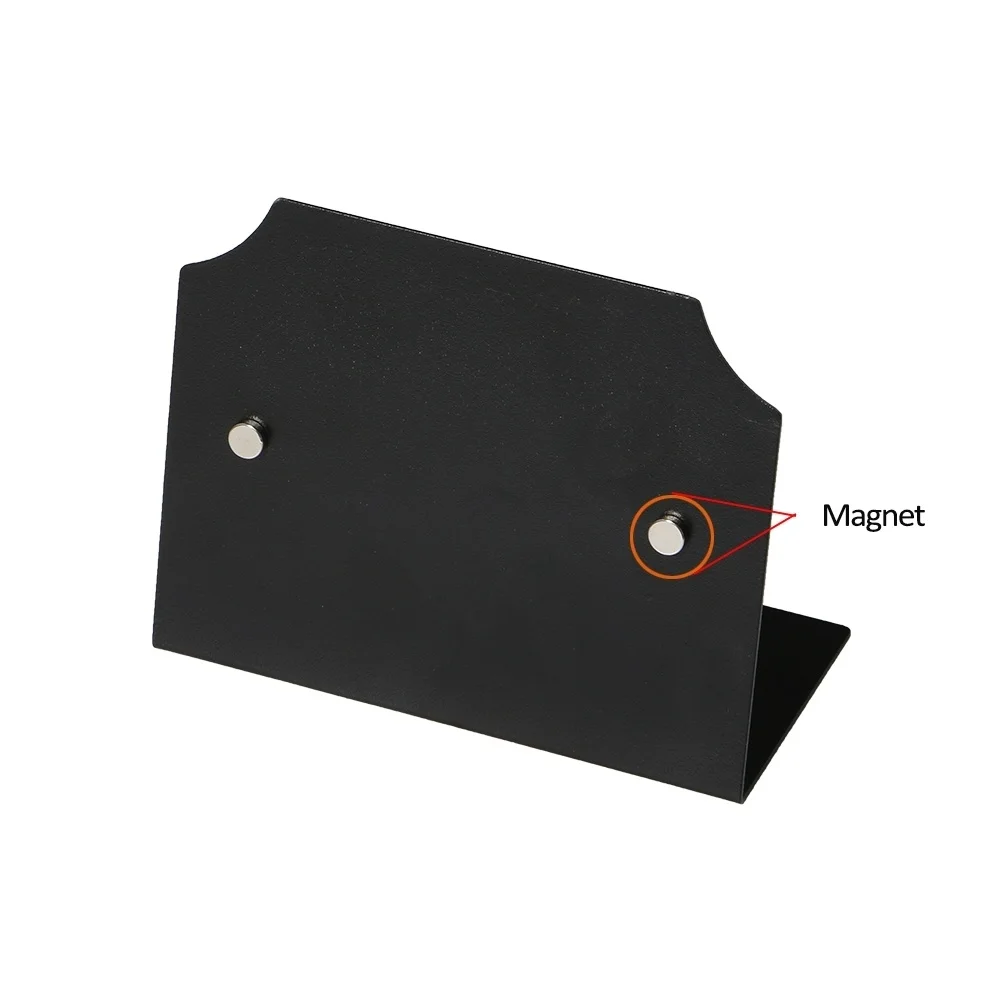 Черная L Вертикальная Горизонтальная металлическая наклонная доска для