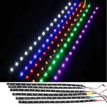 

1PC Car Led Strip 30CM DRL Led 3825 15SMD Car Light Flexible Strip Interior Lamps Daytime Running Light Decoration For Car