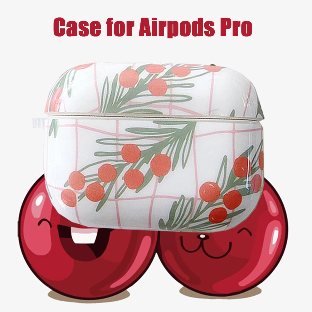 Чехол для Apple Airpods Pro защитный чехол Bluetooth наушников гарнитуры 3 IMD Leaf Cherry INSTAGRAM
