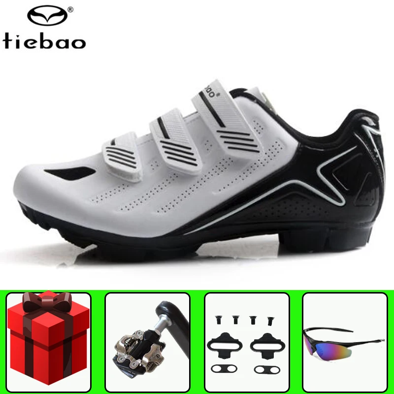

Tiebao sapatilha ciclismo mtb Cycling Shoes add SPD pedal set Men sneakers Women Self-Locking Mountain Bike Riding sports shoes