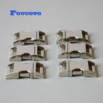 

50pcs/lot Metal quick release belt buckles 20mm webbing for paracord dog collar clip buckles DIY sewing accessories hardware