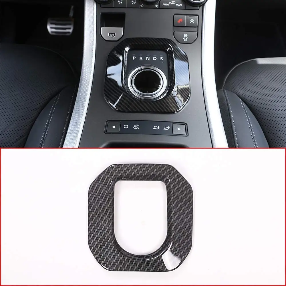 

Carbon Fiber Color ABS Gear Shift Panel Cover Trim for Land Rover Range Rover Evoque 2014-2018