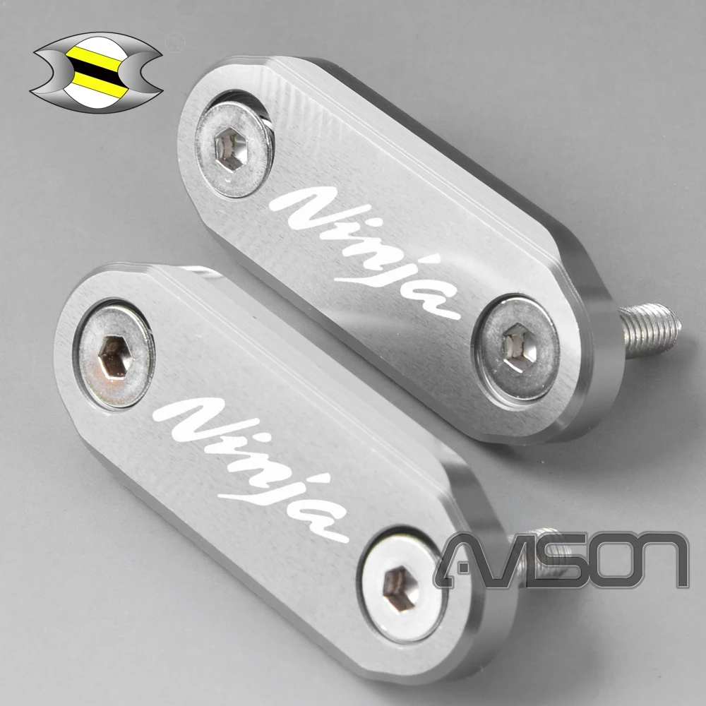 For  Ninja300 400 650 ZX6R Mirror Block Off Plates Upper Fairings Protect Anodized Aluminum Construction 6