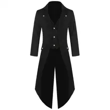 Men's Coat Casual Suits Tailcoat Jacket Gothic Frock Coat Uniform Costume Party Outwear Halloween Long Sleeve Long Suits Men's Coat Casual Suits Tailcoat Jacket Gothic Frock Coat Uniform Costume Party Outwear Halloween Long Sleeve Long Suits