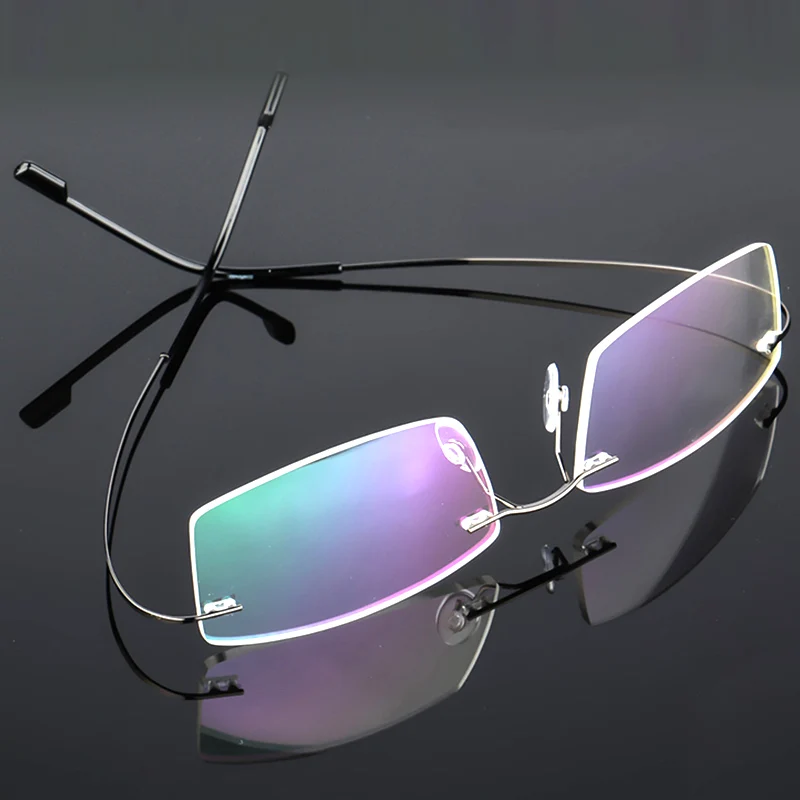 

Flexible Rimless Progressive Photochromic Reading Glasses Multifocal High Quality Anti Blue Light Presbyopic Glasses Men Women