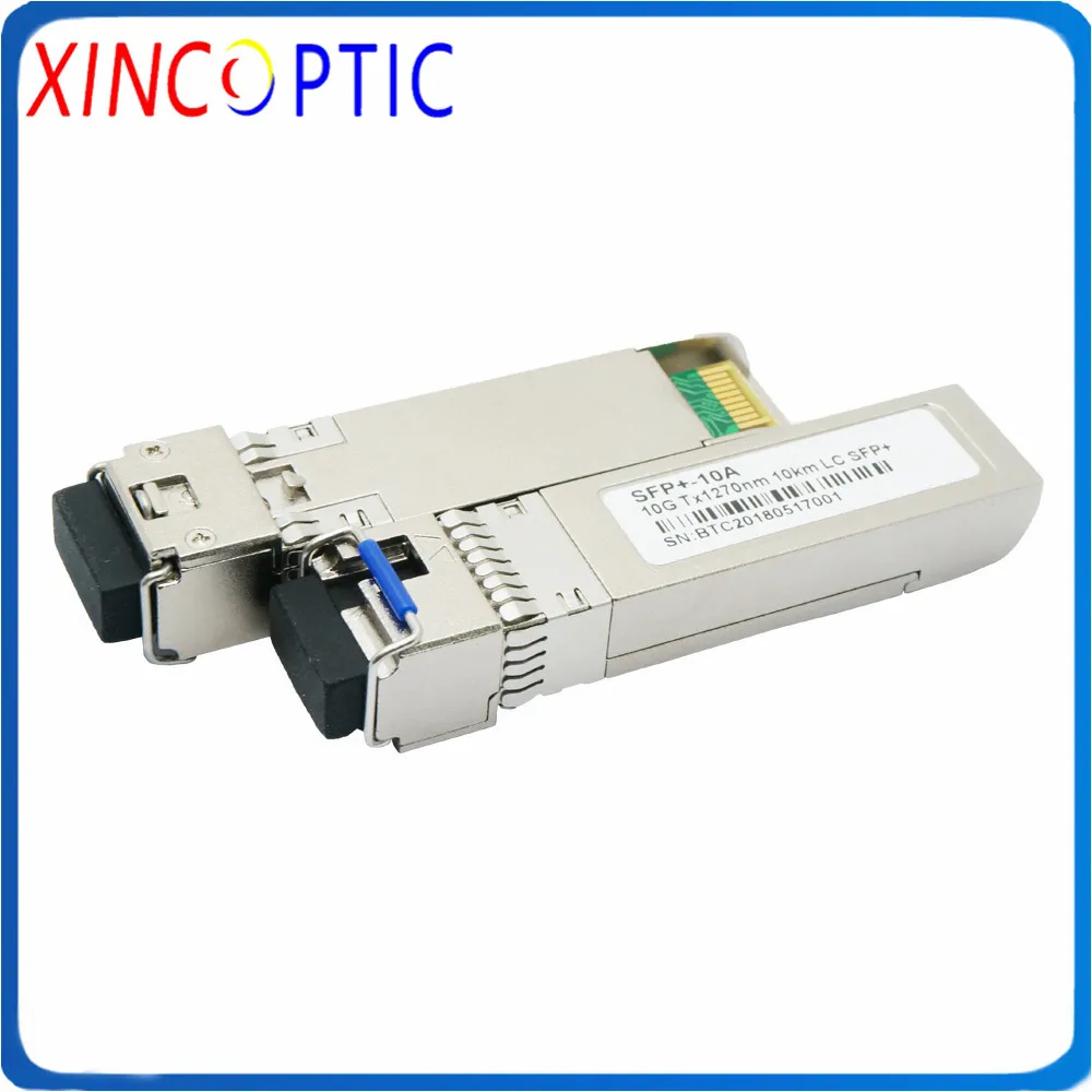 10G WDM SFP + Bidi T1270/R1330nm T1330/R1270nm 3 км 10 20 40 60 80 модуль приемопередатчика DOM BIDI LC с разъемом
