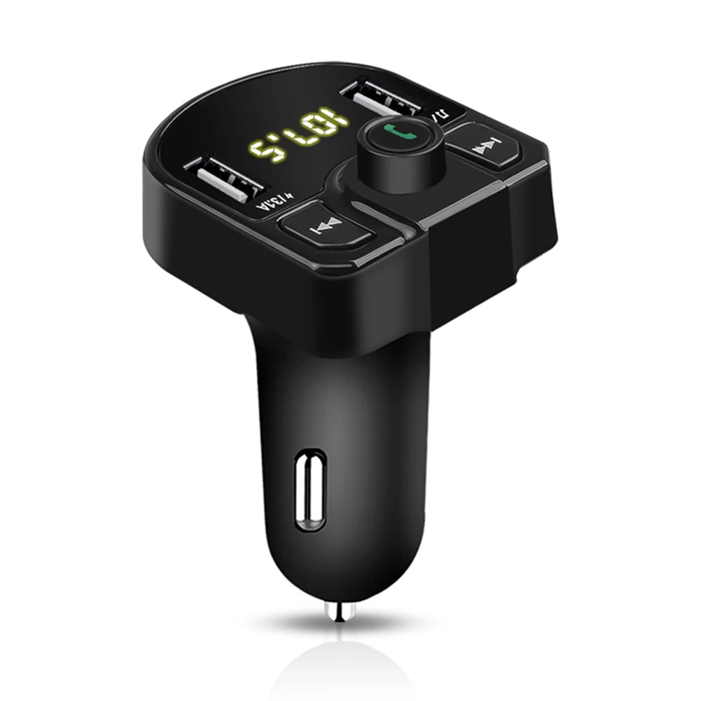 Автомобильный FM-трансмиттер Bluetooth 5 0 беспроводной аудиоприемник mp3-плеер быстрая
