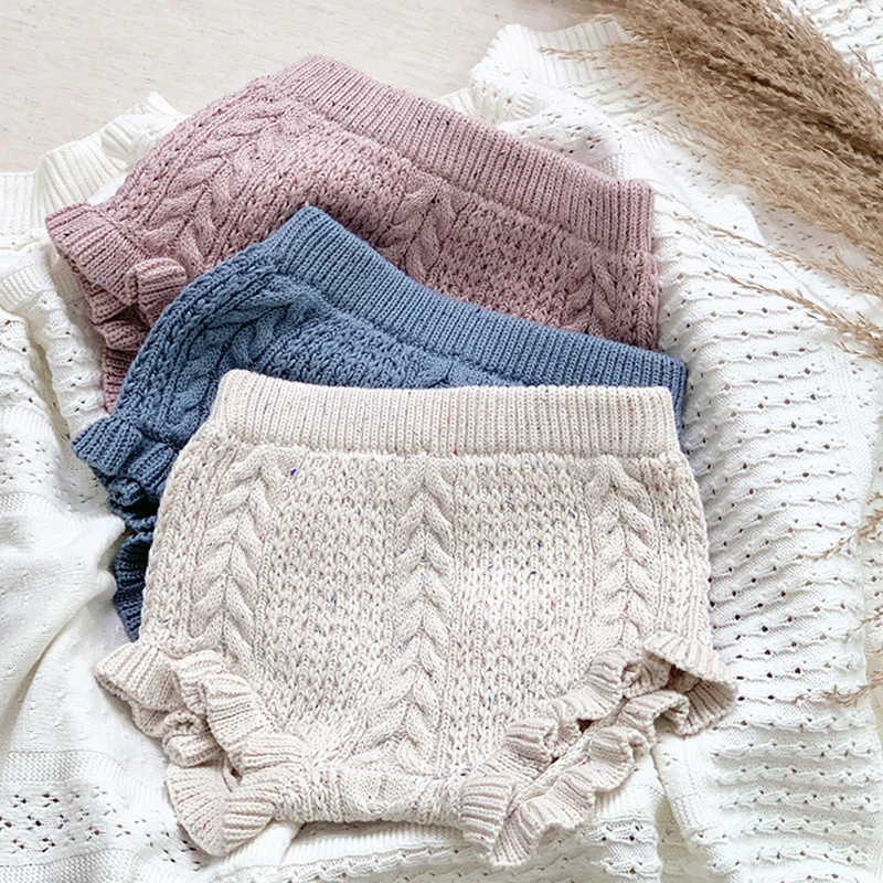 Children Clothing Kids PP Shorts Baby Boys Girls Knitting Shorts Baby Boy Girl Pants Autumn Spring Girl Knit Pants